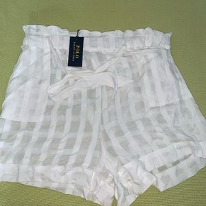 Polo Ralph Lauren white‎ checkered shorts size large brand new with tags